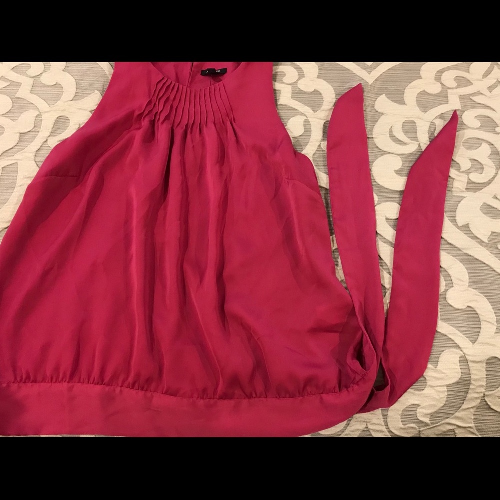 Fuschia Sleeveless Blouse